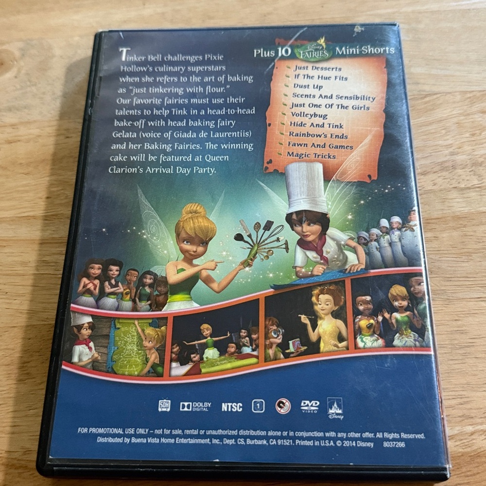 3 for $10 Pixie Hollow Bake Off DVD - Picture 2 of 3